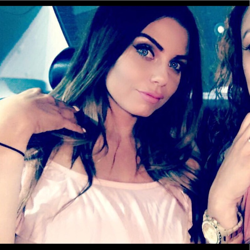 EXPRESS blush pink off shoulder bodysuit